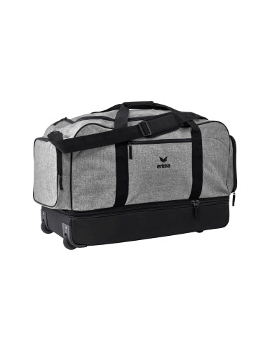 7231902 TRAVEL LINE WHEELED BAG WITH BOTTOM COMPARTMENT GREY MARL/BLACK