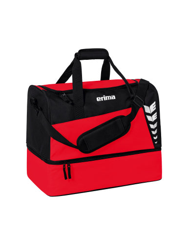 7232316 SIX WINGS SPORTS BAG WITH BOTTOM COMPARTMENT CURACAO/BLACK