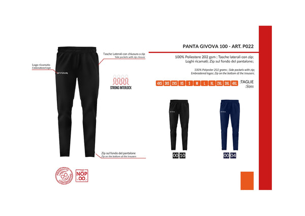 GIVOVA PANT 100 P022