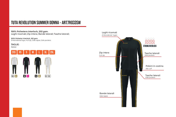 REVOLUTION SUMMER WOMEN'S TRACKSUIT TR033SW