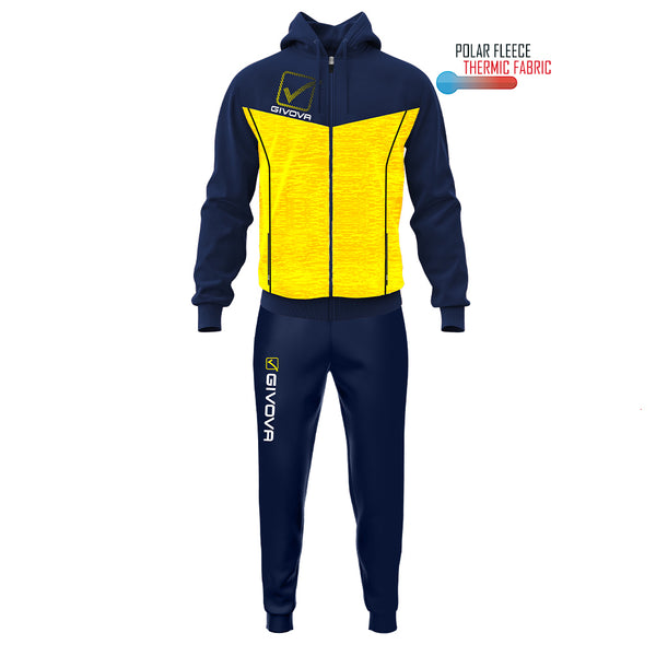 MELANGE VISA TRACKSUIT WITH POLARFLEECE HOOD TR018P