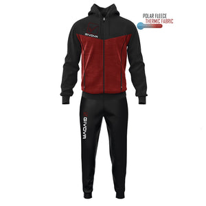 MELANGE VISA TRACKSUIT WITH POLARFLEECE HOOD TR018P