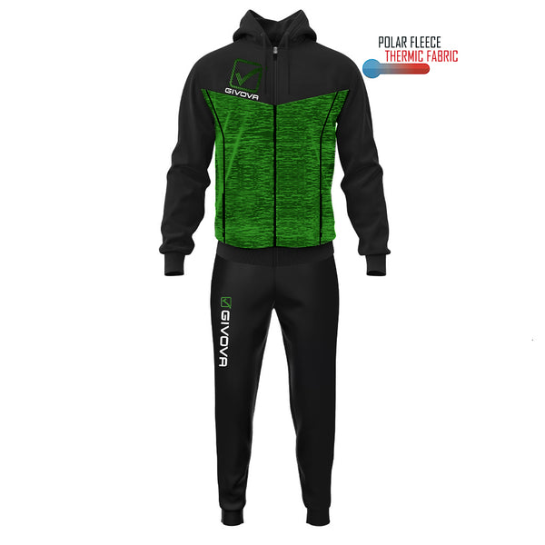 MELANGE VISA TRACKSUIT WITH POLARFLEECE HOOD TR018P