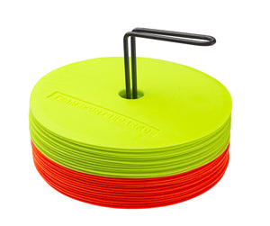Sport markers NEON ø 15,5 cm - set of 24 flat marking discs